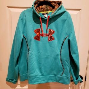 Teal Under Armour sweatshirt women's